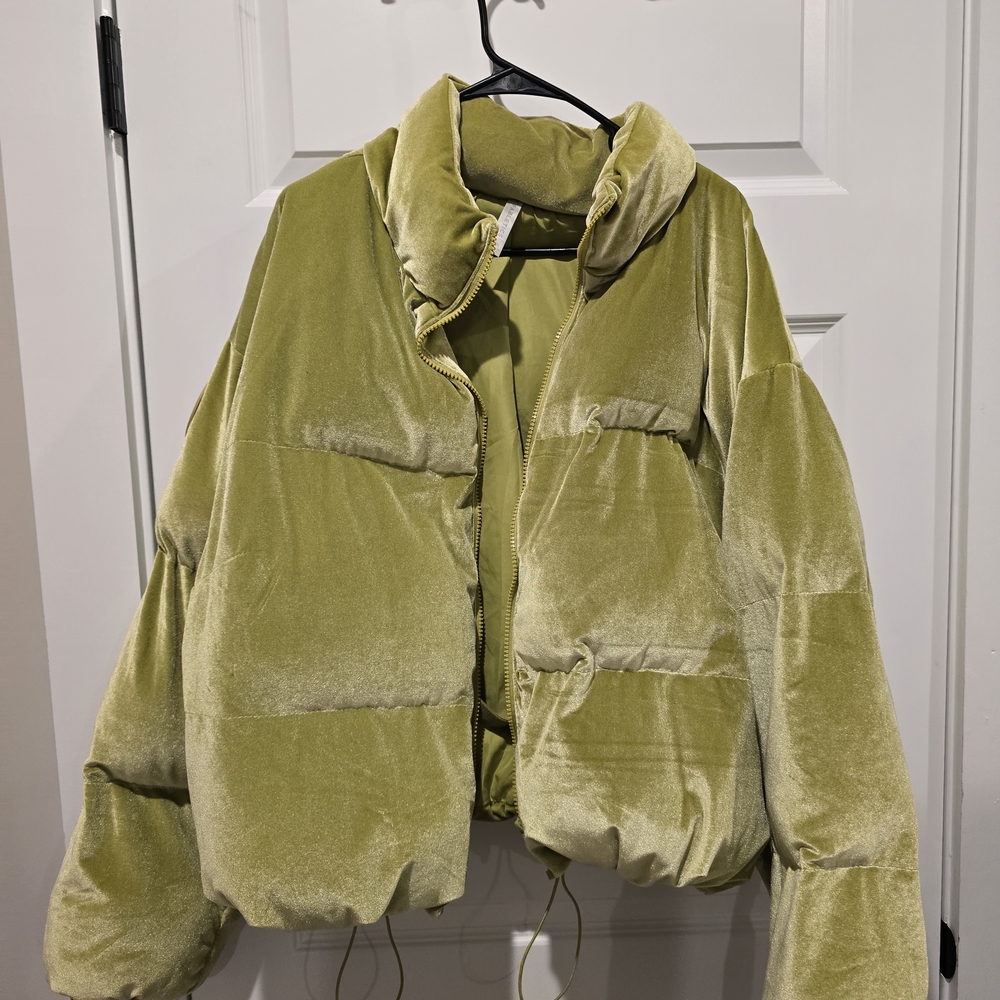 Fabletics Lime Green Puffer Jacket - image 3